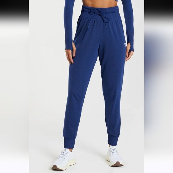 Gymshark Women't Lightweight Jogger Pants In Blue Size Medium - Picture 11 of 14
